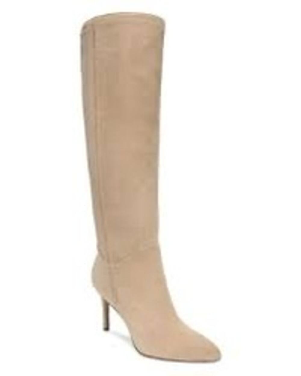 Sam Edelman Ulma Knee High Oat Suede Boot  Stilleto Heel Size 8